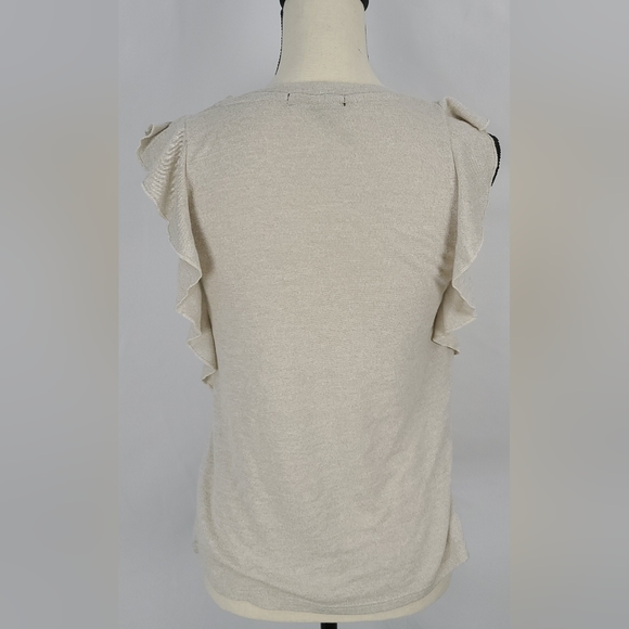 Capped / ruffled sleeve Tee, size M - Picture 2 of 7